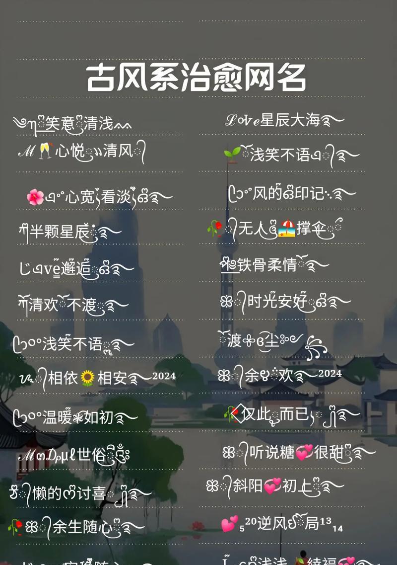 花恩网名大全包含哪些？
